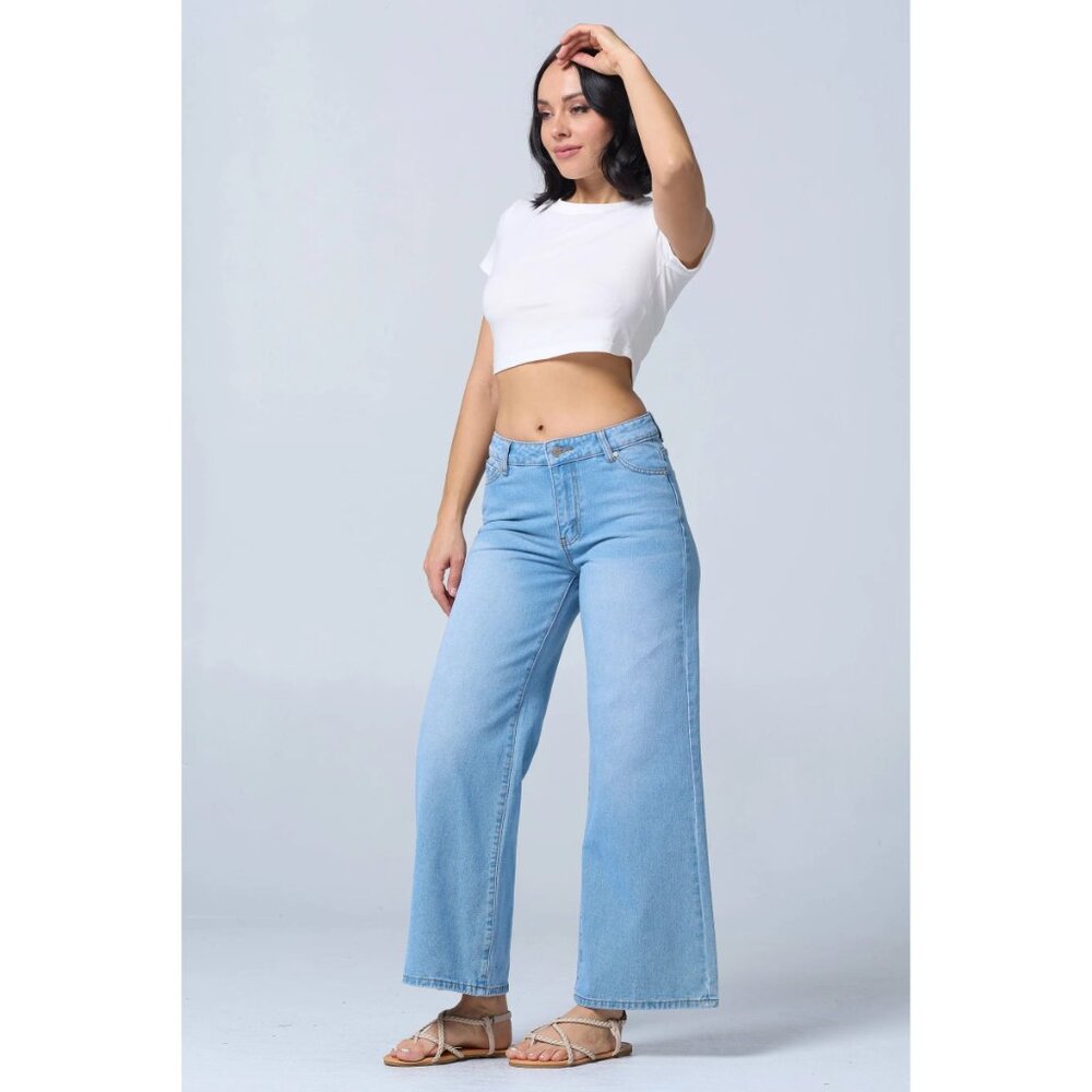 Low Rise Wide Leg Jeans - Picture 3 of 4